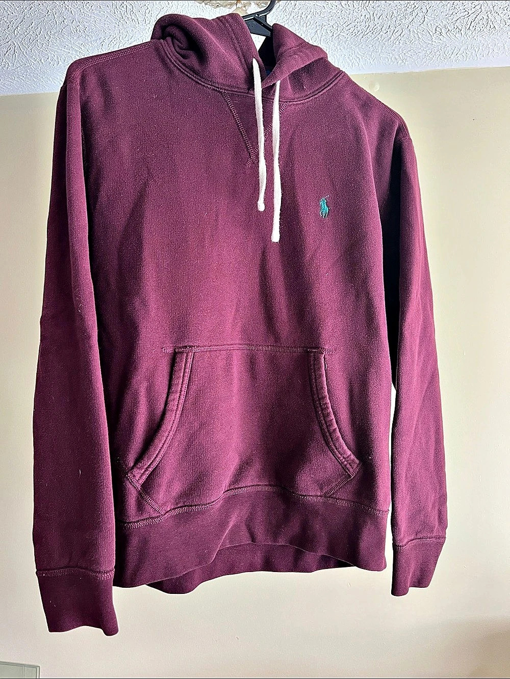 Polo Ralph Lauren Fleece Hoodie Burgundy Small